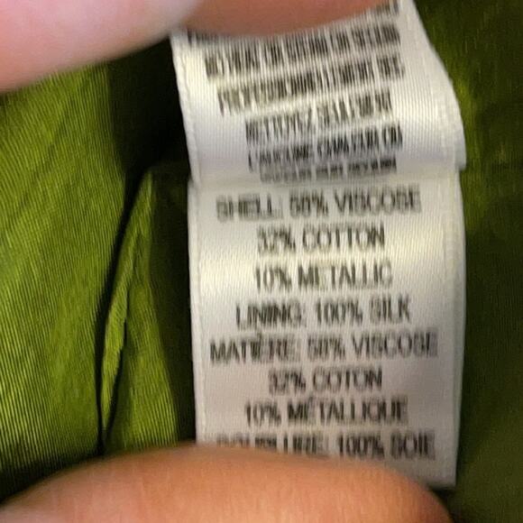 Vera Wang Lavender Label Strapless Shimmery Green Special Occasion Dress Size 8 - Picture 9 of 12